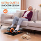 Under Desk Elliptical Machine, Morelax Ellipse Leg Exerciser for Seniors Fully Assembled, Quiet & Portable Electric Seated Pedal Exerciser with Remote Control & 12 Adjustable Speeds