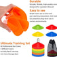 60/120 Pack Agile Soccer Cones with Portable Bags & Brackets,Sports Cones,Cone Sport,Agile Soccer Cones Used for Football Training…
