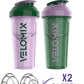 '-2 Pack- 28 oz Protein Shaker Bottles for Protein Mixes - 2x Wire Whisk | Leak Proof Shaker Cups for Protein Shakes | Protein Shaker Bottle Pack (Flower Set)
