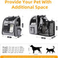 Hoopet Expandable Cat Backpack Carrier – Breathable Pet Carrier for Small Cats & Dogs, Foldable Travel Backpack with Mesh Ventilation for Hiking, Walking, Camping, Light Grey