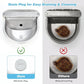 FHTONGE 304 Stainless Steel Automatic Water Dispenser with Drainage for Outdoor Big Dog, Large Auto Fill Dog Waterer Float Valves for Livestock Poultry Horse Cow Goat Pig Chicken Duck Rabbit Drinking