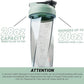 HELIMIX 2.0 Vortex Blender Shaker Bottle Holds upto 28oz | No Blending Ball or Whisk | USA Made | Portable Pre Workout Whey Protein Drink Shaker Cup | Mixes Cocktails Smoothies Shakes | Top Rack Safe