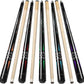 Pool Cue, 58" Billiard Cue Stick 2-Piece 13mm Maple Wood Pool Cue Stick 18 19 20 21oz for Bar House Pool Table Sports