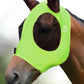 Harrison Howard Super Comfort Stretchy Fly Mask Large Eye Space with UV Protection Soft on Skin with Breathability Fluro Lime Full Size
