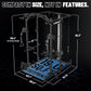 Mikolo Power Cage, Power Rack with Cable Crossover System, 1500LBS Squat Rack with LAT Pull Down System, Workout Cage with Pulley System for Fitness Home Gym