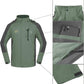 TEZO Mens Rain Jacket Waterproof with Hooded Hiking Coat Lightweight Windbreaker