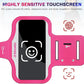 PORTHOLIC 2025 Running Armband Water Resistant Sports Phone Holder Case with Extension Strap, Key Card Slot Up to 6.9" Phone for iPhone 17/16/15/14/13 Plus Air Pro Max XR/XS, Galaxy S25/24/S10
