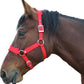 Horse Halter with Wool Lining, Adjustable Halter for Horses Satin Hardware to Prevent Friction, Breakaway Halters for Horses,Perfect for Traction and Performance