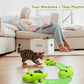Interactive Cat Toys for Indoor Cats - Automatic Moving Cat Chase Toy for Bored Indoor Adult Cats - 360° Random Movement, Tail Wagging & Catnip Stimulation - Electric Croc(Long Plush)