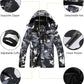 Men's Ski Jacket Warm Winter Snow Coat Waterproof Mountain Windbreaker Snowboarding Jacket Hooded for Hiking Traval