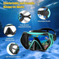 Snorkeling Gear, Dry Snorkel Set180° Panoramic Wide View,Anti-Fog Scuba Diving Mask, Professional Snorkeling Gear for Free Breathing, Swimming, Diving