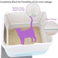 RIZZARI Cat Litter Box Top-Entry : Leak-Proof Enclosed Design Reduces Odor, for Indoor Cats & Owners (Green)