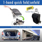 HPZ-PR America Pet Rover Lite Premium Light-Weight Dog/Cat/Pet Stroller Travel Carriage with Convertible Compartment/Aluminum Frame for Small & Medium Pets (Gray 2nd-Gen.)