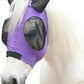 Horse Fly Mask with Ears - Large Eye Space for Full Vision, Breathable Stretch Comfort Fit, UV Protection, Forelock Opening, Easy Pull-On Violet Pony