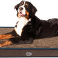 EMPSIGN Dog Bed Mat 47 Inch Reversible Warm & Cool,Washable Dog Crate Bed with Egg Crate Foam Support, Pet Sleeping Mat for Large Medium Small Dogs, Fluffy Kennel Pad(Brown)