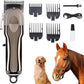 Horse Clippers, Professional Cordless Horse Trimmer Shaver, Low Noise Horse Grooming Clippers with LED Digital Display for Horse Grooming
