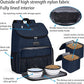 BAGLHER丨Dog Travel Bag, Airline Approved Pet Supplies Backpack, Dog Travel Backpack with 2 Silicone Collapsible Bowls and 2 Food Baskets