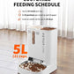 PETKIT Automatic Cat Dog Feeder with Camera, AI-Powered Motion Capturing, 1080P HD Video with Night Vision, 2.4G WiFi Pet Feeder with 2-Way Audio, Dual Hopper Pet Food Dispenser with Desiccant