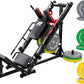 RitFit Adjustable Leg Press and Hack Squat Machine with Weight Plate Set, Professional Home Gym Equipment with Linear Bearings, Specialized for Complete Lower Body Workouts and Weight Storage Posts