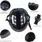 Bike Helmet 3 Sizes for Teenager Kids Youth Adults,Bavilk Skateboard Helmet Adjustable Multi-Sport Bicycle Cycling Scooter Roller Skate Inline Skating Rollerblading for Girls Boys Women Men Teen