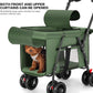 Pet Stroller Cat Dog Stroller Travel Folding Pet Carriers（Green）