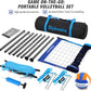 Portable Outdoor Volleyball Net Set System for Backyard Beach with Heavy Duty Poles, Durable Net, PU Volleyball & Pump, Carry Bag