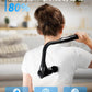 Massage Gun Deep Tissue - Back Massager for Pain Relief Deep Tissue with Extended Handle, 12MM Percussion Less-Shock Neck/Foot/Leg/Shoulder Massager, Infinitely Adjustable Speed & 4 Replaceable Heads