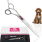 Kenchii Love Dog Grooming Scissors, 8 Inch Curved Shears, Dog Scissors for Grooming, Professional Pet Grooming Scissors