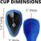 Diamond MMA Athletic Cup w/ Soft Rim, Shock Absorbent Groin Protector for High Impact Sports, Combat Sports, Baseball, Lacrosse, Football, Hockey, MMA, BJJ, Boxing, Muay Thai | Adult & Youth