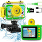 GKTZ Kids Camera - Waterproof Underwater Camera for Kids, Christmas Birthday Gifts for Boys Age 3-12, 1080P HD Children Digital Action Camera, Pool Toys for Kids Age 4-12