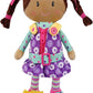 Sugar Snap Plush Learn to Dress Doll for Toddlers - 15" - for 2 Year Old Girl - Montessori