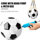 Soccer Ball Size 2 Size 3 Size 4 Size 5 with Pump - Single, 2 or 3 Pack - Official Size & Weight - Classic Indoor Outdoor Soccer Long-Lasting - Ideal Gift for Toddler Kids Boys Girls Youth Adult