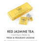 TWG Tea | Red Jasmine Tea | Rooibos Tea | Jasmine Flower | 15 Hand Sewn Cotton Teabags | Gift Set