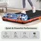 Walking Pad, Under Desk Treadmill for Home, Portable Treadmill 300 lbs Capacity (Orange-Handrail New)