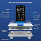 Smart Body Fat Scale with Heart Rate Monitor – 15 Metrics Including BMI,Muscle Mass,Visceral Fat & BMR – Large VA Display/Bluetooth Digital Weight Scale for Body Composition – iOS/Android,400lbs,White