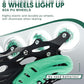 Inline Skates for Kids and Adult, Adjustable Fun Illuminating Skates for Girls, Boys, Women and Men Outdoor and Indoor, Beginner
