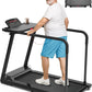 CIIHI Walking Treadmill for Senior - 350 lbs Senior Treadmill for Home with Long Handrails - Recovery Fitness Exercise Machine for Elder with Desk Workstation, Bluetooth Speaker