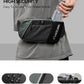 WATERFLY Fanny Pack Waist Bag: Hiking Water Bottle Holder with Strap Waist Pack for Women Men Hydration Hip Packs for Running Walking Traveling-Black & Gray