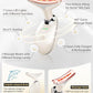 Red Light Therapy for Face and Neck, 7 Color Beauty Face Massager Tool, Vibrating Facial Massager with Thermals for Wrinkles, Double Chin, Glossy White