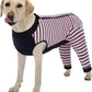 Kuoser Dog Recovery Suit, Anti Licking Dogs Rear Leg Sleeve, Abdominal Dog Surgical Suit with Pants Cover Protect Wounds, Dogs Elbow Protector Soft Pet Surgery Onesie Cone Alternative, Pink XL