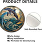 Lygond Metal Tin Stained Glass Dolphin Sign - 1212 Inches for Garden or Gift