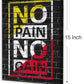 Gym Quotes Wall Art,Inspirational Workout Wall Decor,No Pain No Gain Canvas Wall Art for Home Gym Exercise Fitness Room