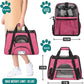 PetAmi Airline Approved Pet Carrier for Cat, Soft Sided Dog Carrier for Small Dog, Cat Travel Supplies Accessories Indoor Cat, Ventilated Pet Carrying Bag Medium Large Kitten Puppy, Small Heather Pink