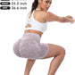 CHRLEISURE Women's 4 Packs Workout Gym Shorts, High Waisted Butt Lifting Scrunch Butt Seamless Booty Shorts