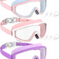 NSSIW Swim Goggles Swimming Kids-Goggles: Anti Fog No Leak with Nose Clip Earplugs for Girls Boys Youth 6-14 3 Pack