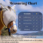 Horse Fly Mask, Adjustable Fly Masks for Horses with Ears, UV Protection from Insect Pests Comfort Mesh Without Nose Average Size Horses Accessories(Medium)