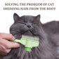 2-Pack Pet Hair Removal Comb & Flea Comb with Release Button for Cats & Dogs - Grooming Brush for Short/Long Hair Green & Yellow