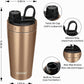 TOOFEEL Insulated Protein Shaker Bottle - 20 oz Stainless Steel Shaker Cups for Protein Shakes, Stays Cold/Hot, Double Walled Vacuum Metal Protein Shaker, BPA Free Leakproof Gym Shaker Bottle