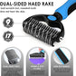 Large Slicker Brush for Dogs - 3PC Pet Grooming Kit - Undercoat Rake & Stainless Comb | Long Pins Remove Mats on Poodles, Golden, Labradoodles | Thick Coat Deshedder for Dogs, Cats, Black