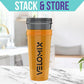 '-2 Pack- 28 oz Protein Shaker Bottles for Protein Mixes - 2x Wire Whisk | Leak Proof Shaker Cups for Protein Shakes | Protein Shaker Bottle Pack (Golden Stone)